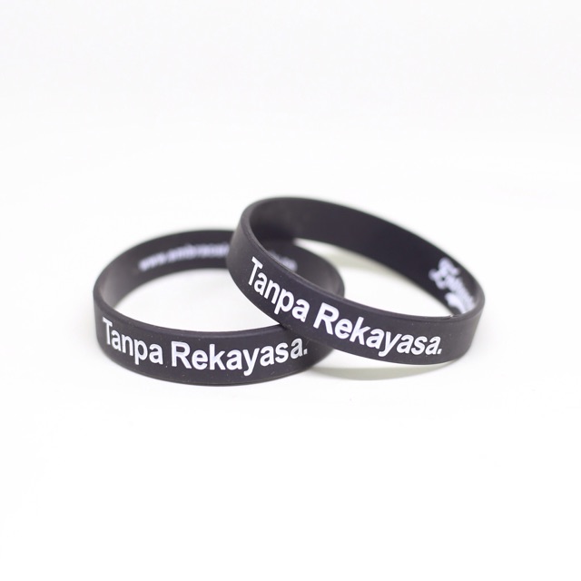 Tanpa Rekayasa - Gelang Karet Silicone | Gelang Fashion | Wristband | Bracelet