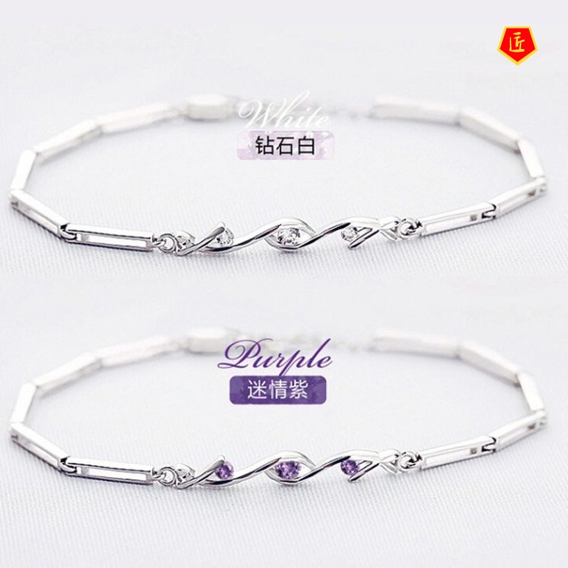 [Ready Stock]Silver Bracelet Stylish and Simple