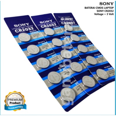 Baterai SONY CR2032 Lithium 3V for CMOS Jam Calculator Original