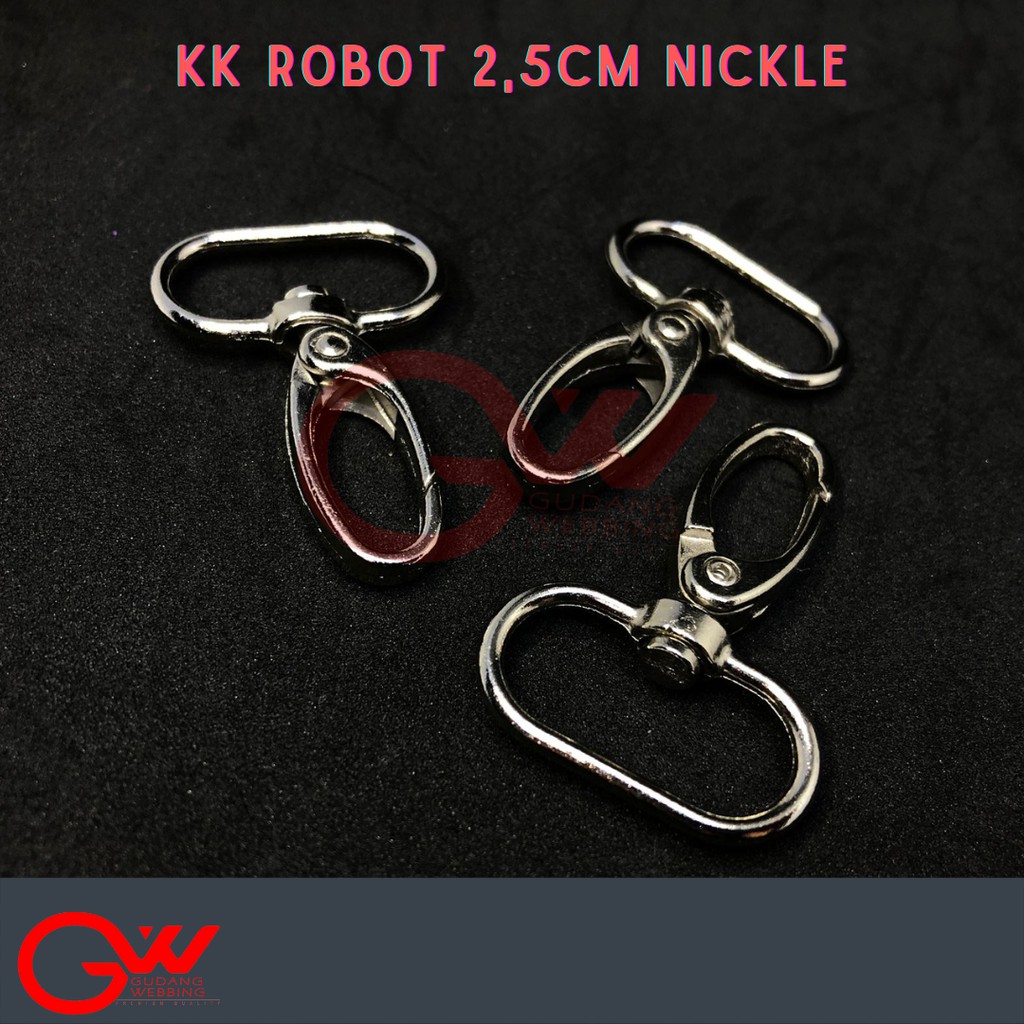 Kew Kew 2,5mm Besi | Cantolan Besi 2,5cm | Robot 2,5cm Nickel