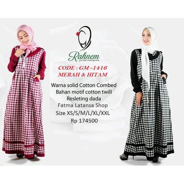 Baru BajuGamisWanita GamisPutih MuslimWanita 4161Std  VD430 Gamis kaos Rahnem gm 1416gamis terbaru b