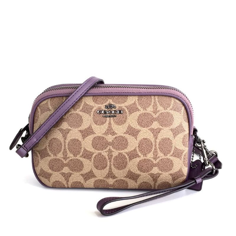 COACH Sadie Crossbody Clutch in Colorblock Signature