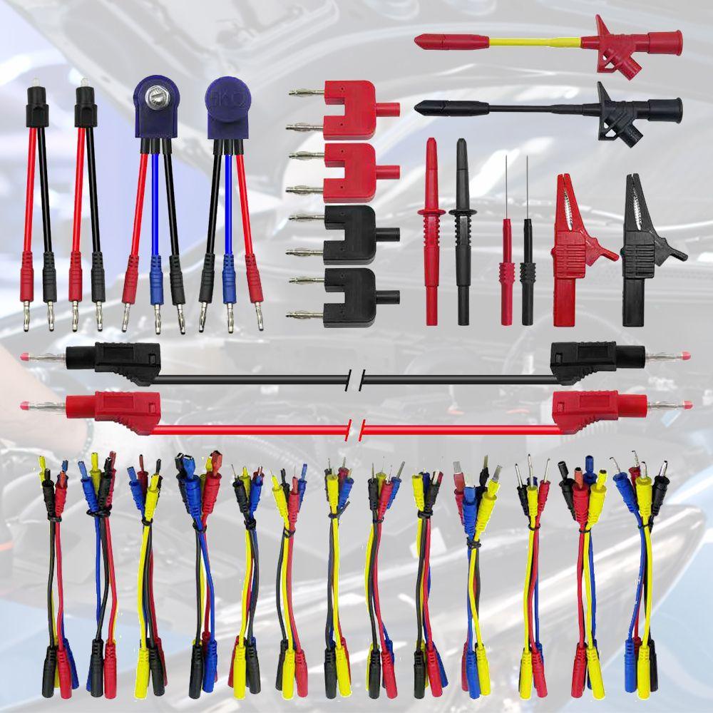 Preva 70PCs/Set Multimeter Test Lead Kit Set Mudah Digunakan Universal Tahan Lama Perbaikan Test Leads