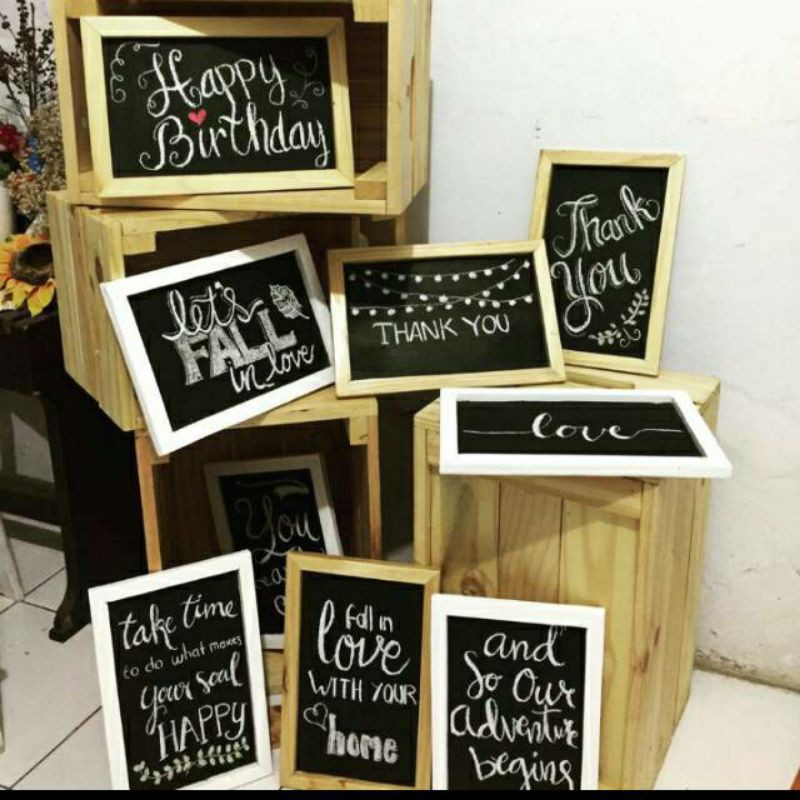 

Papan tulis kapur kecil mini chalkboard blackboard blackboard papan tulis hitam