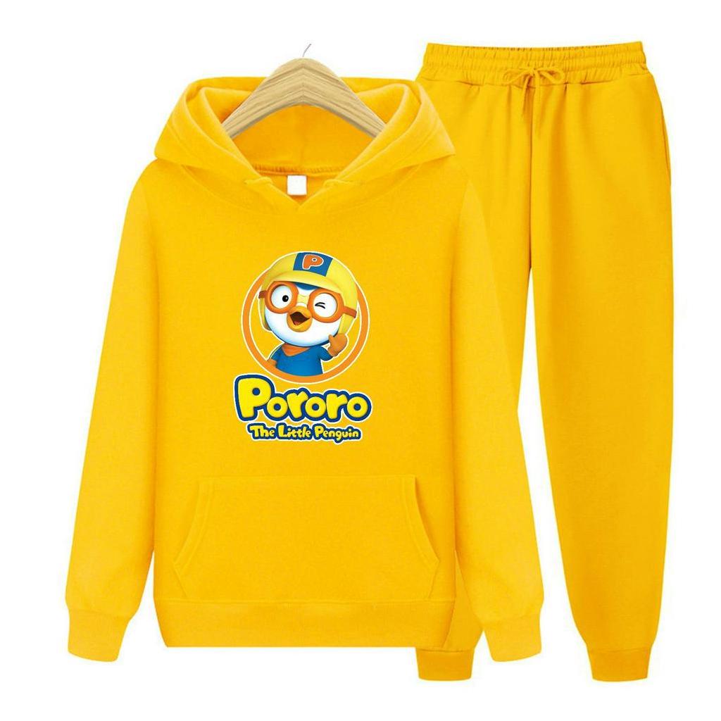 FenishaStore PORORO LITTLE PENGUIN Sweater Hoodie Atasan Dan Setelan Anak  Usia 4-14 Tahun Bisa Bayar Ditempat COD