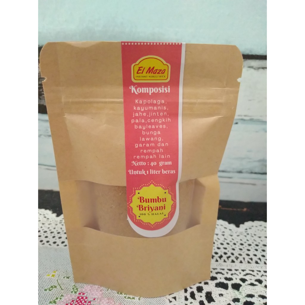 

Bumbu Nasi Biryani Briyani untuk 1 liter beras