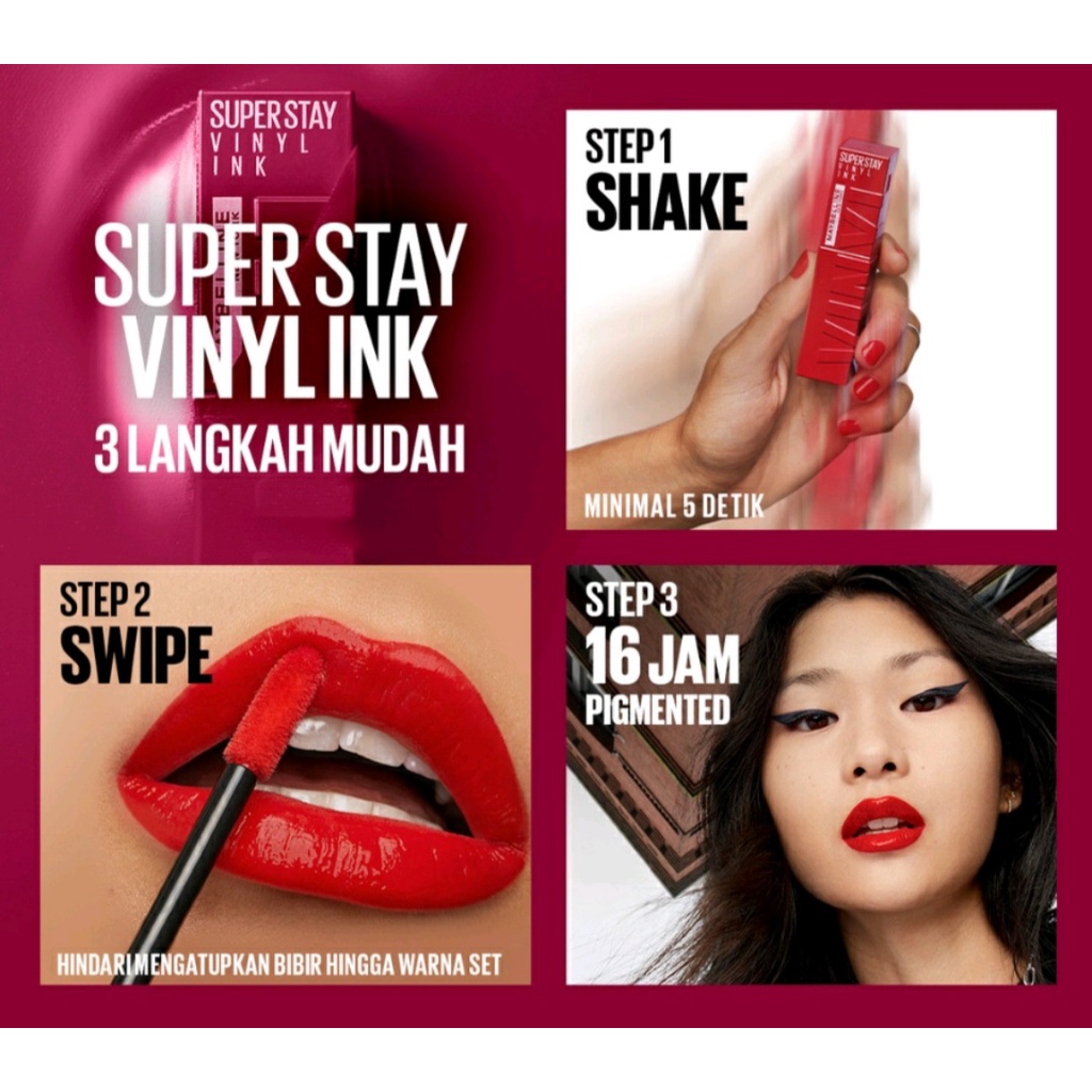 MAYBELLINE SUPERSTAY VINYL INK 16 jam