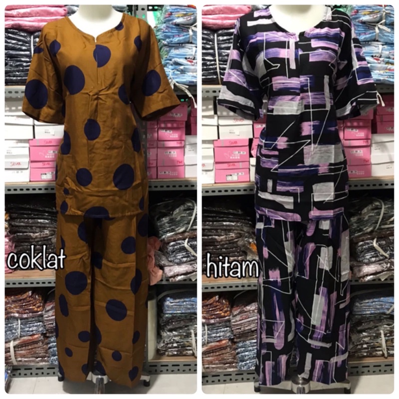 stelan tiedye rayon jumbo premium lengan pendek celana panjang ld 120 3L xxl