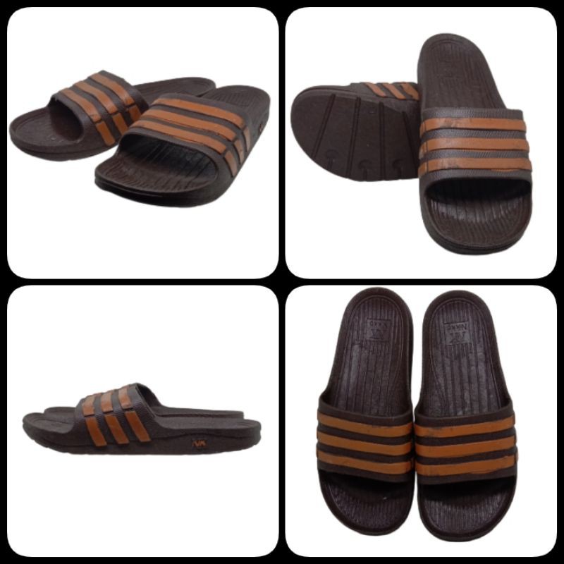 Sendal Karet Pria Dewasa Sandal Pria Nikko Coklat