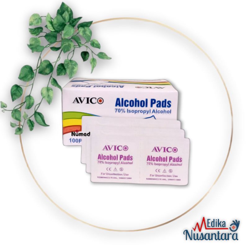 Avico Alcohol Pads isi 100 Tissue Alkohol Kapas Alkohol Avico isi 100 Pc