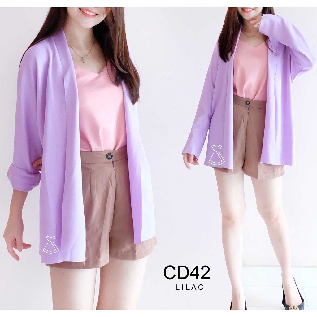 CD42 - Outer Cardigan Scuba Wanita