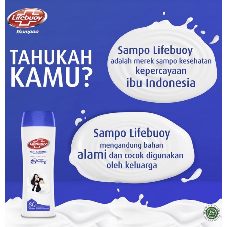 Lifebuoy Anti Dandruff Shampo Rambut Anti Ketombe Active Zinc 170ml