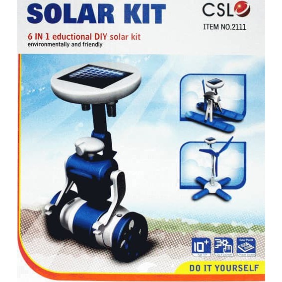 Robot Solar 6 In 1 / Edukasi Merakit Robot / Kits Robot Solar - Wuhboz