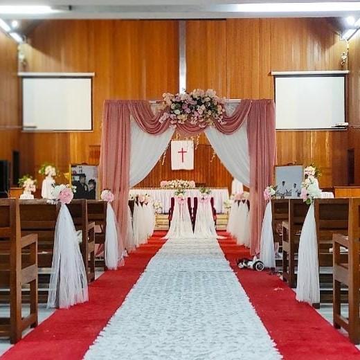 Jual Velian Dekorasi Pemberkatan Gereja/Dekorasi Pernikahan/Hias