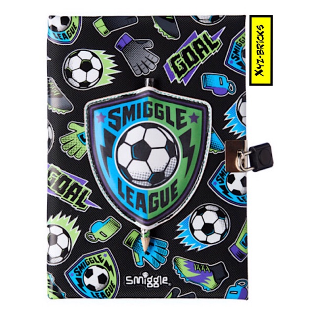 

SMIGGLE 408641 - Poppin’ Scratch 4 Scent A5 Lockable Notebook Black