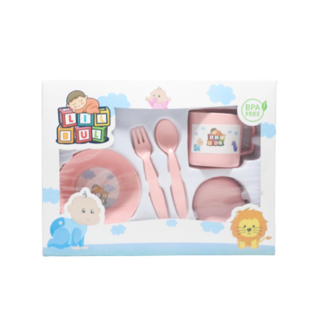 SALE!!! FEEDING SET LILBUL MAKAN BAYI UKURAN SMALL-PERLENGKPAN MAKAN BAYI MURAH