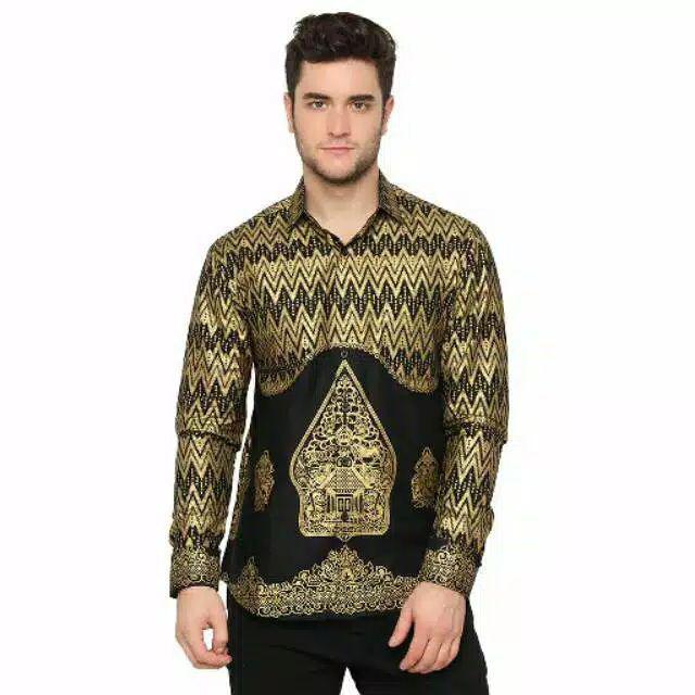 Kemeja Batik Wayang Prada //styl Slimfit Standar - Big Size M L Xl Xxl Xxxl