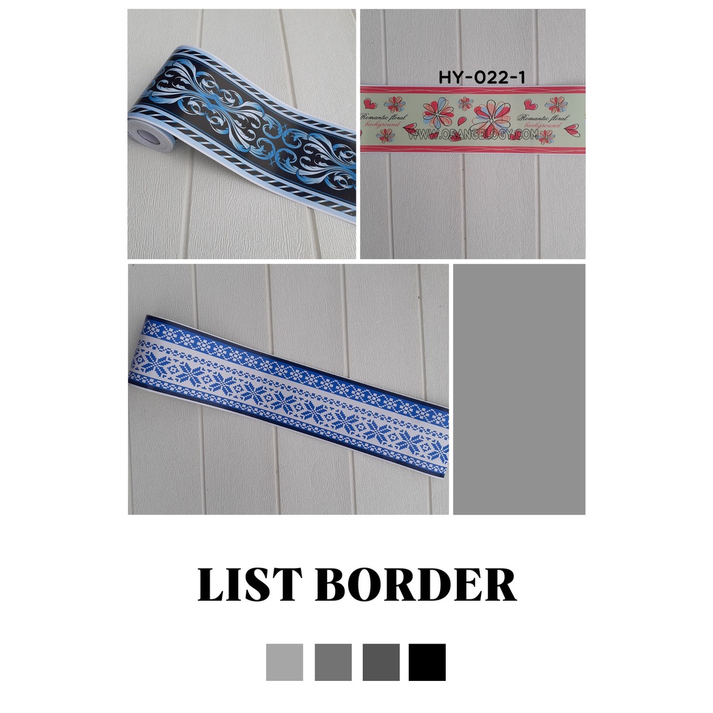 Wallpaper List Foam Wallborder Foam 3D / Wall Border List / List dinding Ukuran 10cm x10m -Wonderdekorasi