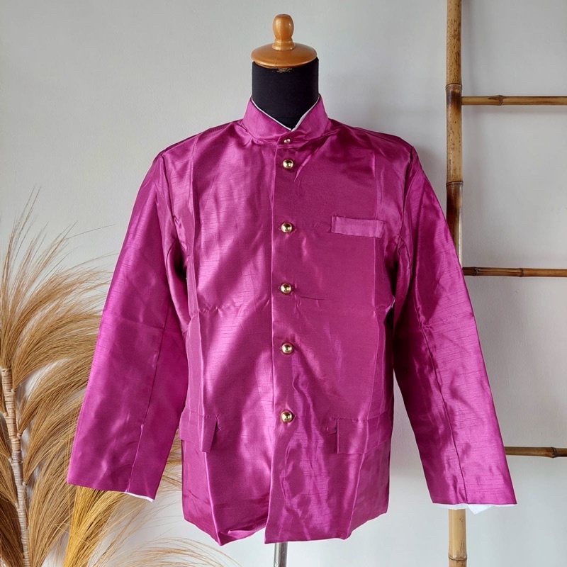 Sunda polos pink/beskap Sunda pink fanta