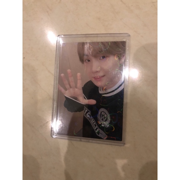 [READY STOCK] BTS SUGA JP RENEWAL FC HEART BLING PHOTOCARD