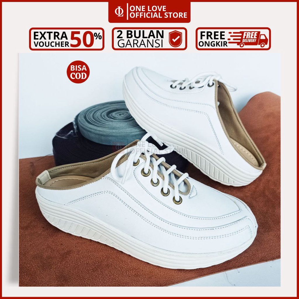 One Love Sandal Sepatu Wanita Wedges Tutong Original Model Korea Fashion Cewek | Sepatu One Love Sep