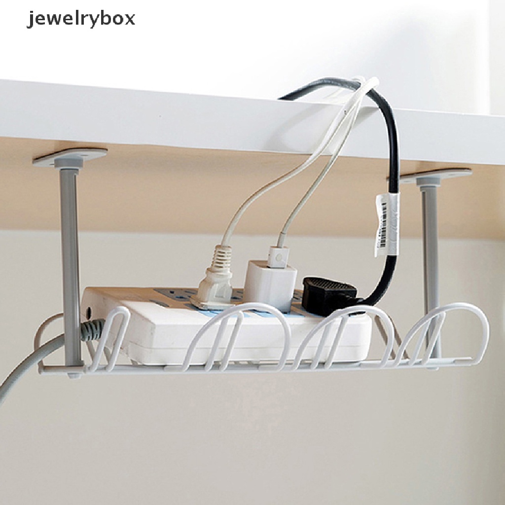 (jewelrybox) Keranjang Gantung Organizer Kabel Power Bawah Meja