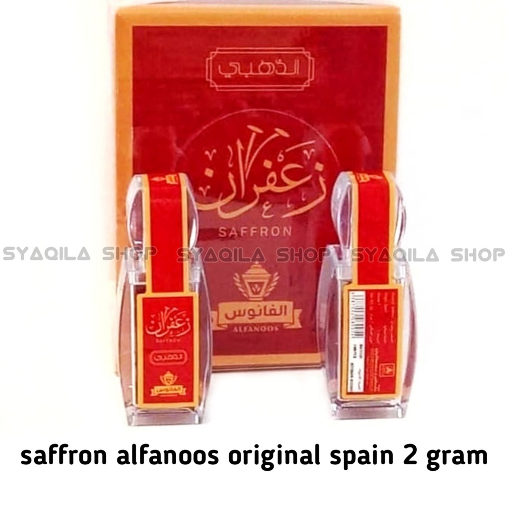 Safron Jafaron Saffron Alfanoos Spanyol Premium Grade A1 Original 2 Gram