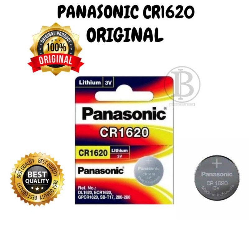 [ORIGINAL] Baterai Panasonic CR1620 Lithium Battery 3 Volt / Batrai Panasonic CR1620 3V / CR 1620