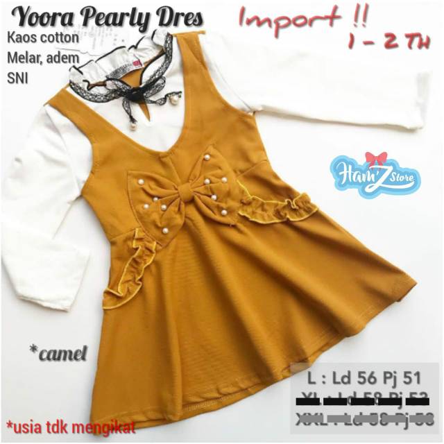 YOORA PEARLY DRES ANAK
