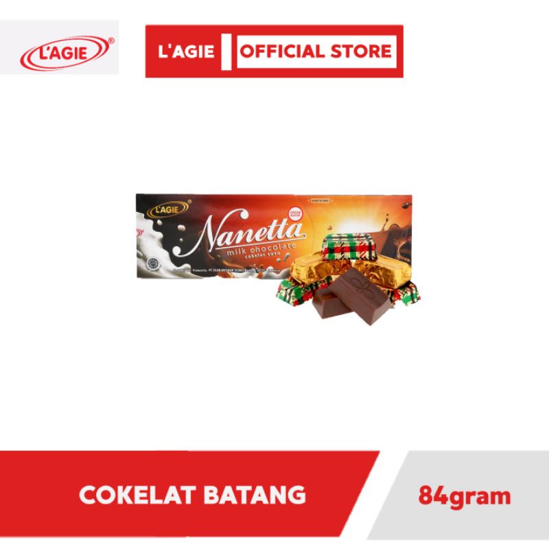 

Lagie Coklat Susu Nanetta 84gr