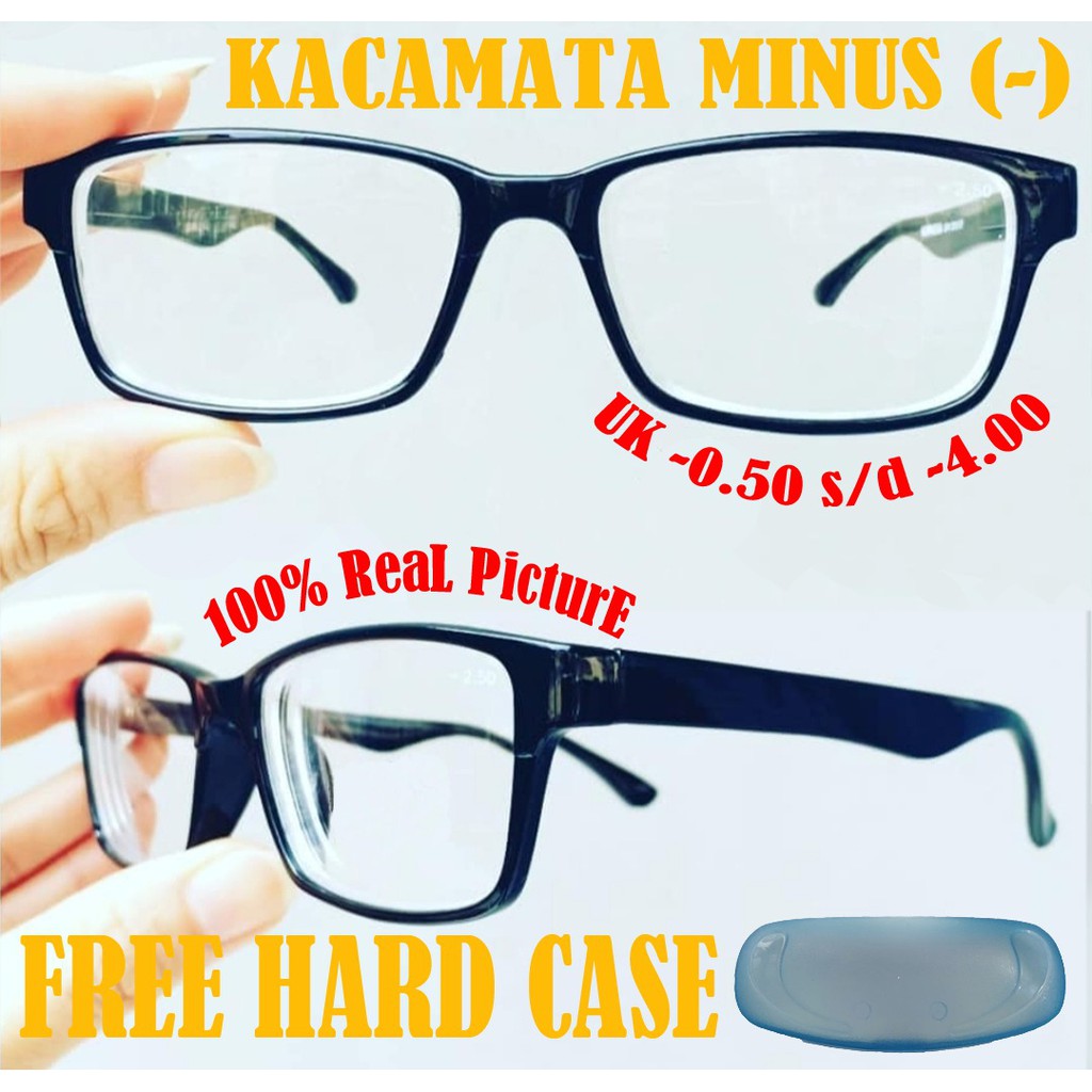 Terbaru!!! Frame Kacamata Minus Pria Wanita Ukuran -0.50 s/d -4.00 Real Pict