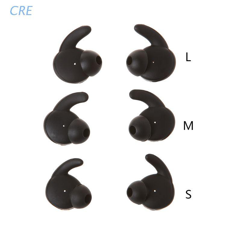 Cre 3 Pasang Soft Case Silikon Earphone In Ear Bluetooth Ukuran S / M / L Untuk Huawei Am61