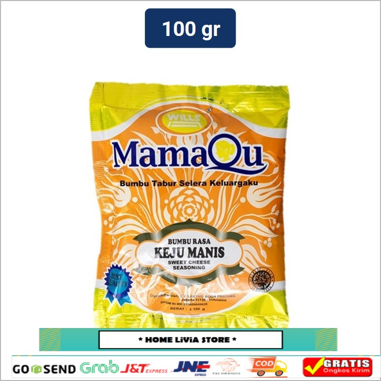 

Wills Mamaqu Bumbu Rasa Keju Manis 100 gr