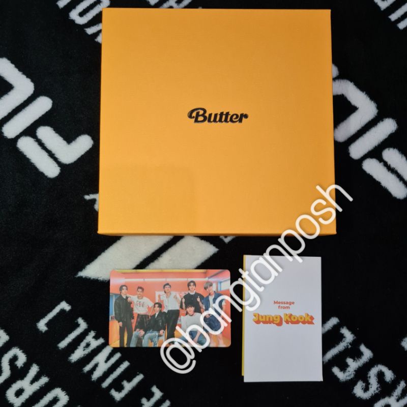 [READY STOCK] BTS BUTTER CREAM VER. PHOTOCARD GROUP + MESSAGE CARD JUNGKOOK / JIN / RM / SUGA