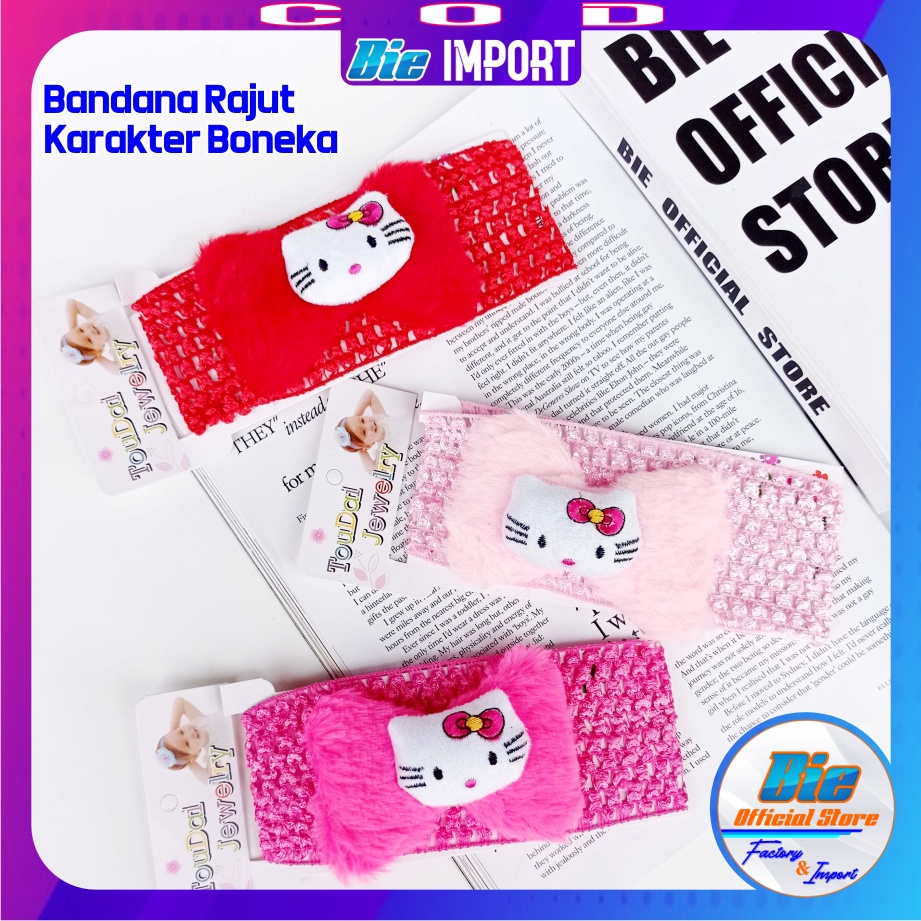 Bandana Anak Boneka Pita Bulu Impor Best Seller