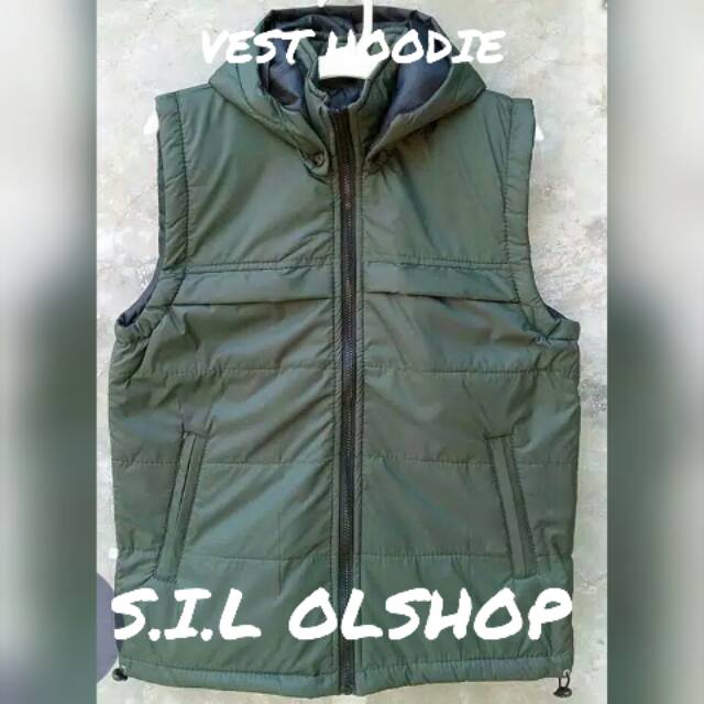 jaket rompi outdoor vest hoodie