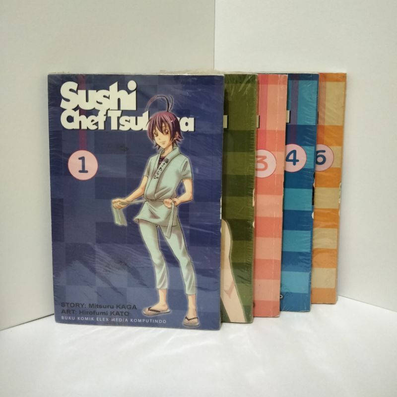 Komik Sushi Chef Tsukasa Vol. 1- 6 (Minus Vol. 5)