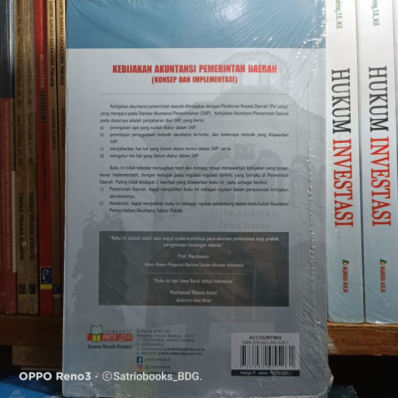 KEBIJAKAN AKUNTANSI PEMERINTAH DAERAH ( KONSEP DAN IMPLEMENTASI) INDRA.F. BAGJANA - ORIGINAL. BARU-3