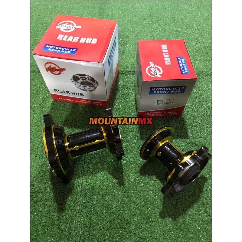 Tromol Set KlX 150 Dtracker 150 Wilwood Gold Hitam Double Bearing