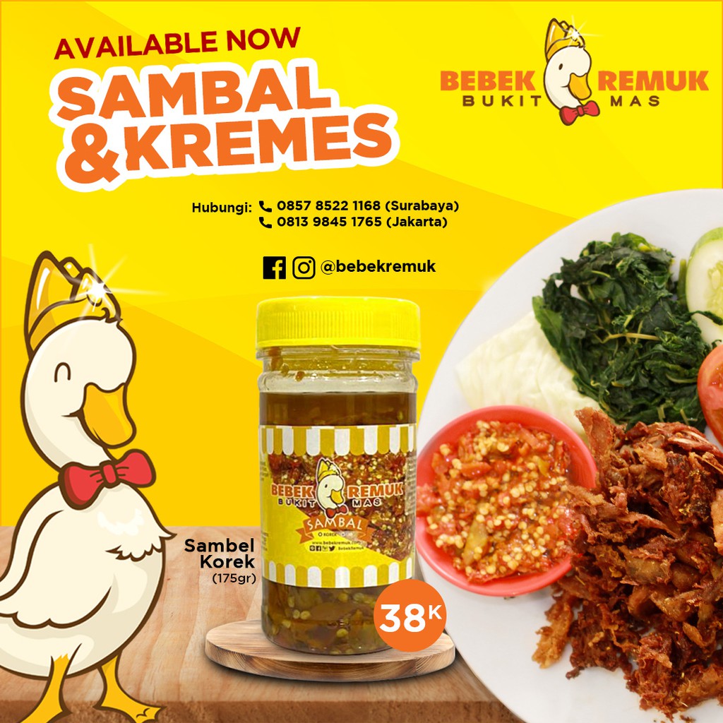 

SAMBAL KOREK BEBEK REMUK