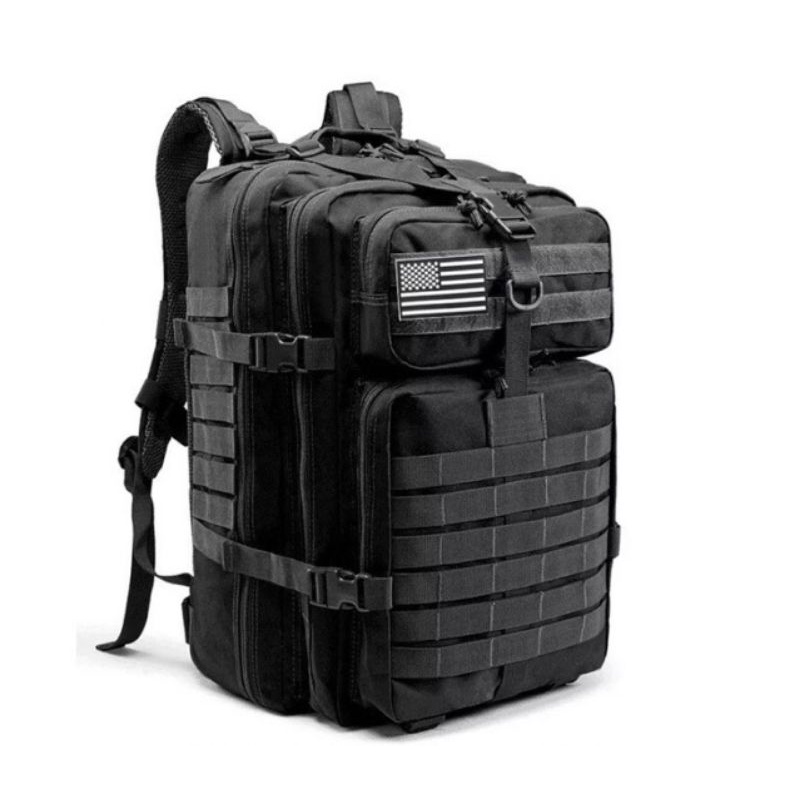 RANSEL ARMY SEMI MILITER 50L free 1 logo random