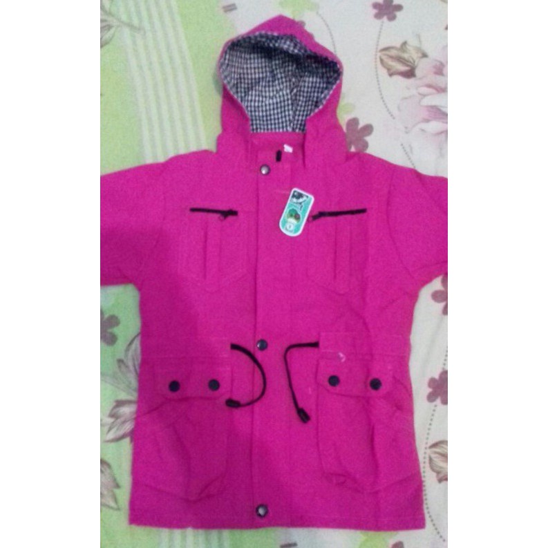 Grosir JAKET ANAK PARKA CEWE KANVAS COD Elegan