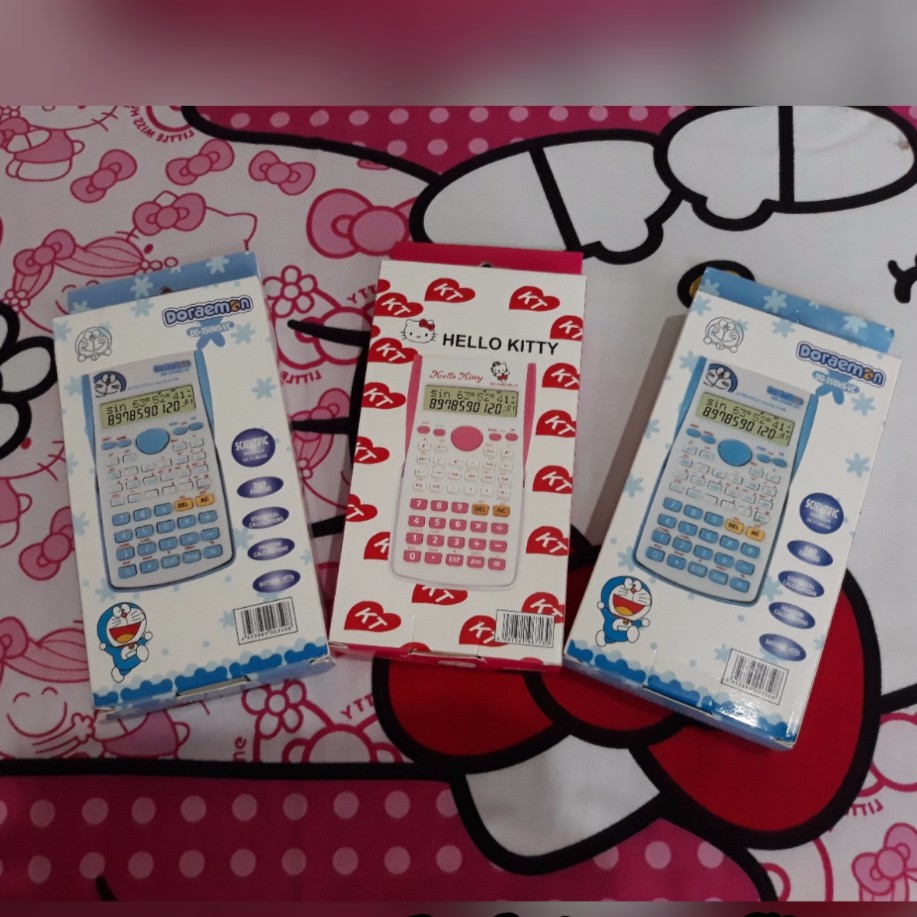 

Kalkulator Scientific Motif Character Doraemon dan HelloKitty (Sentifik)