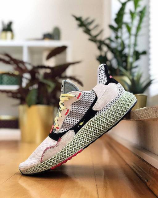 Sepatu Running Adidas ZX 4000 4D White