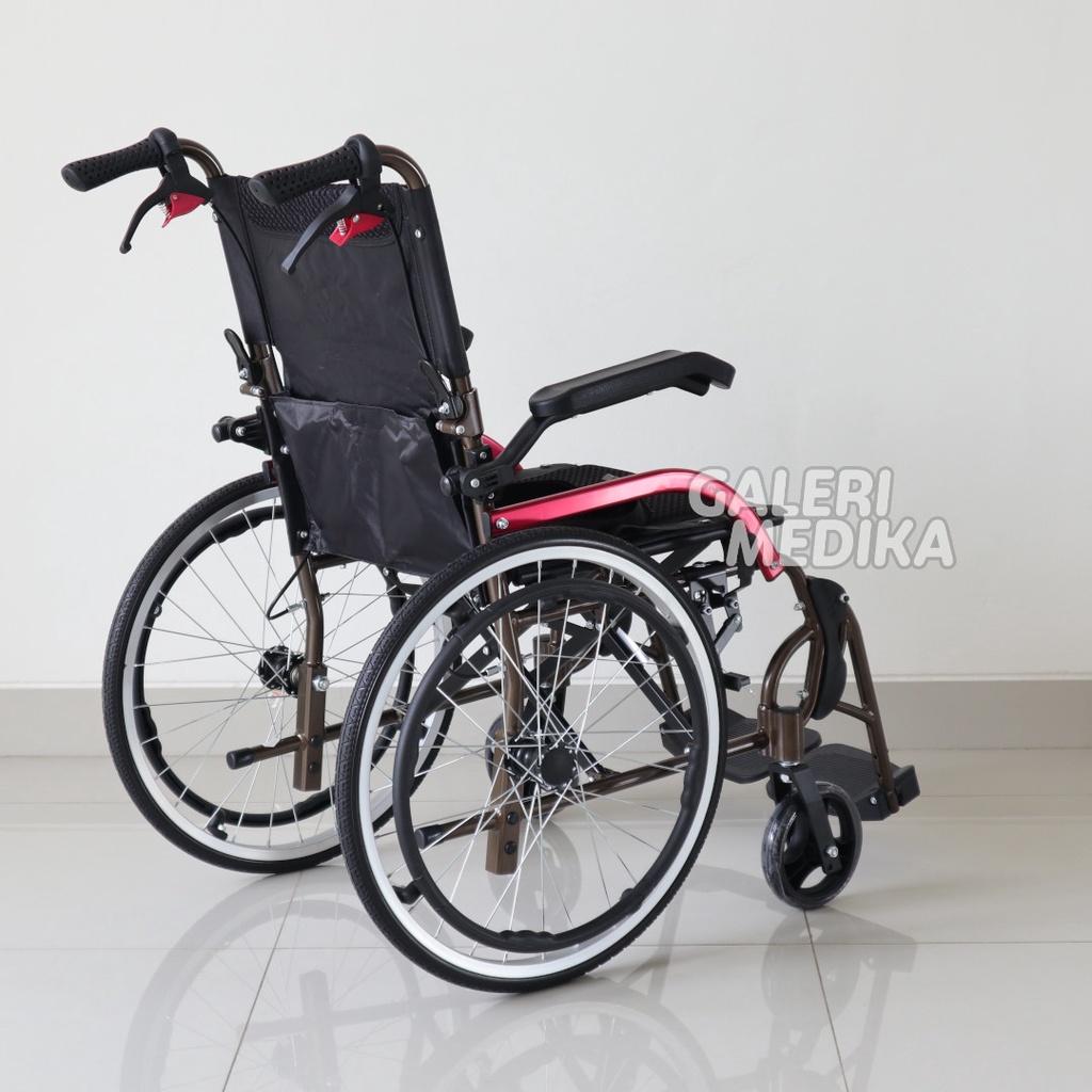 Kursi Roda Standar Aluminium Avico Athena - Kursi Roda Travel Bisa Dilipat