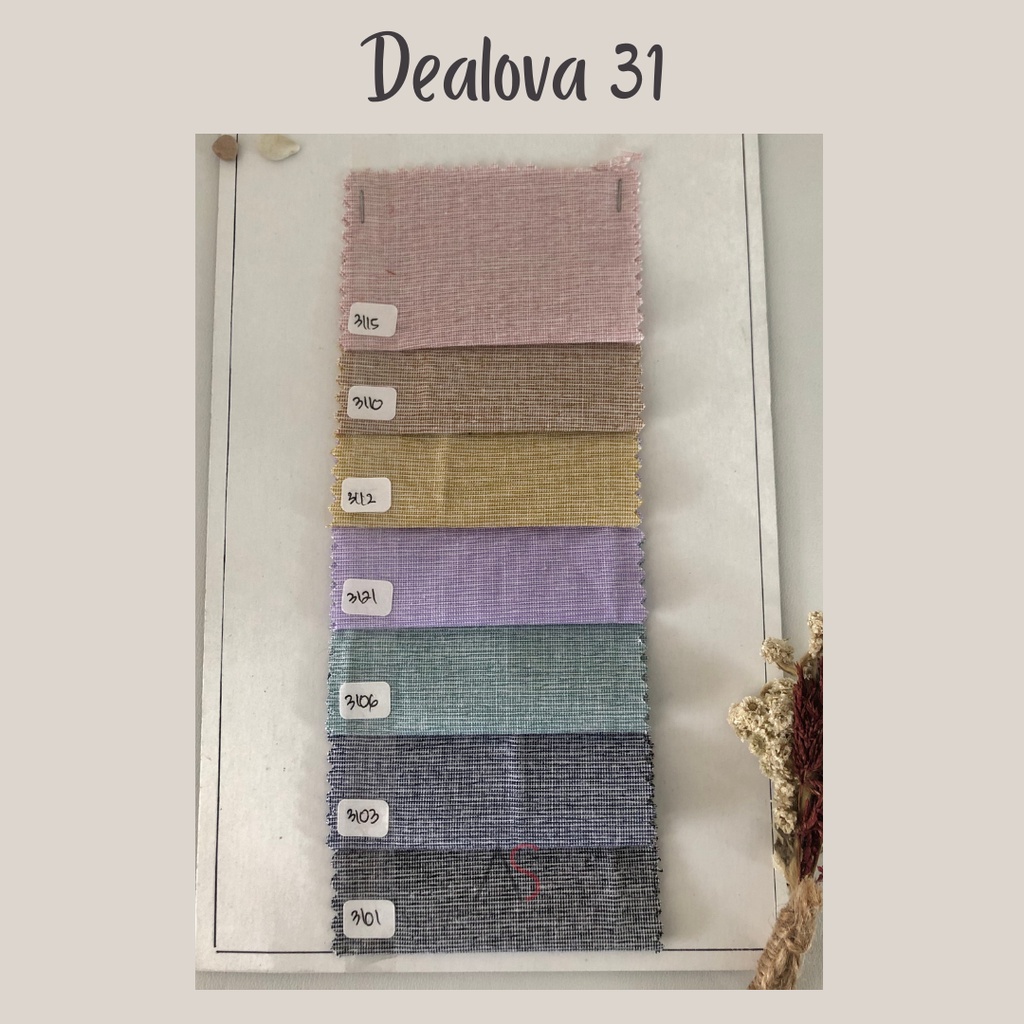 

Katalog katun Dealova 31 / polos Aneka Sandang Textile