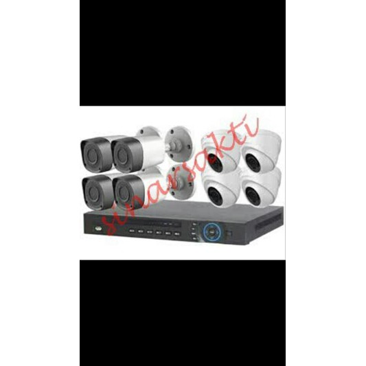 Paket Cctv 1000tvl ( 8 Channel ) Komplit Tinggal Pasang ( Cloud )