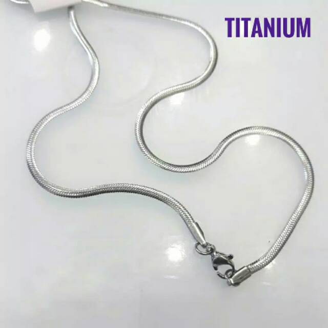 Kalung titanium / Limpis / kalung perak / kalung emas putih / fhashion wanita