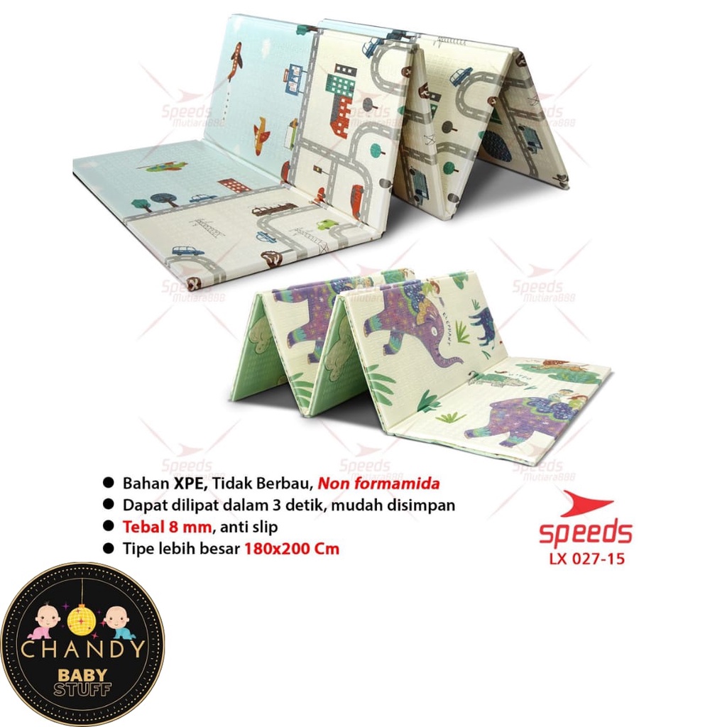 KARPET LIPAT MATRAS ANAK PLAYMAT BAYI SPEEDY