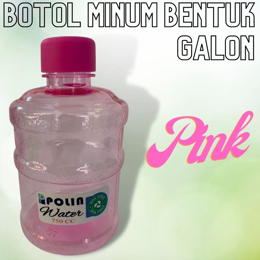 Botol air minum Galon BPA FREE - Water Bottle 750ml - Botol Minum Galon - Botol Galon Lucu 750 ml - Botol Galon mini